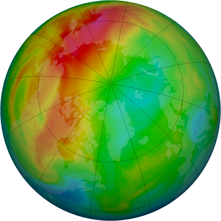 Arctic ozone map for 04 January 1982